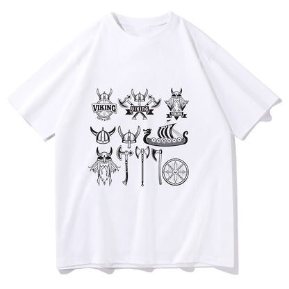 Axe and Armor Viking Icons  Men's White T-shirt