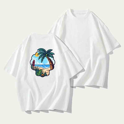 Tropical Beachside Seascape Men's T-Shirt