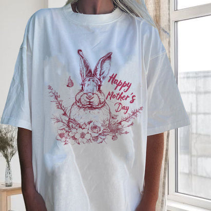 Mother's Day Pink Bunny Women's T-shirt