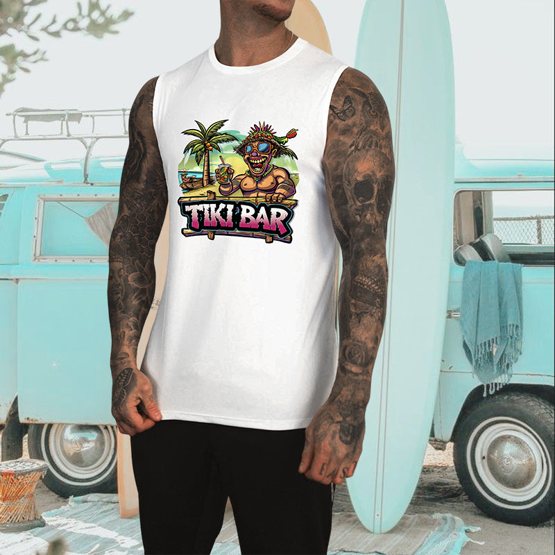 Tiki Bar Tropical Vibes Men's Tank Top