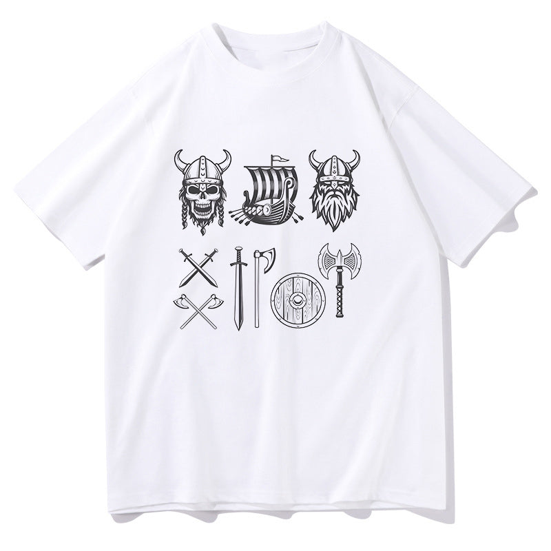 Viking Icons Men's White Short Sleeve T-shirt