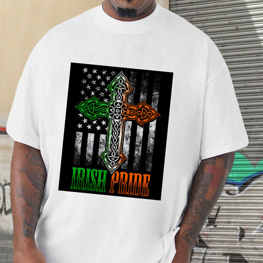 Irish Roots American Pride T-Shirt Big & Tall