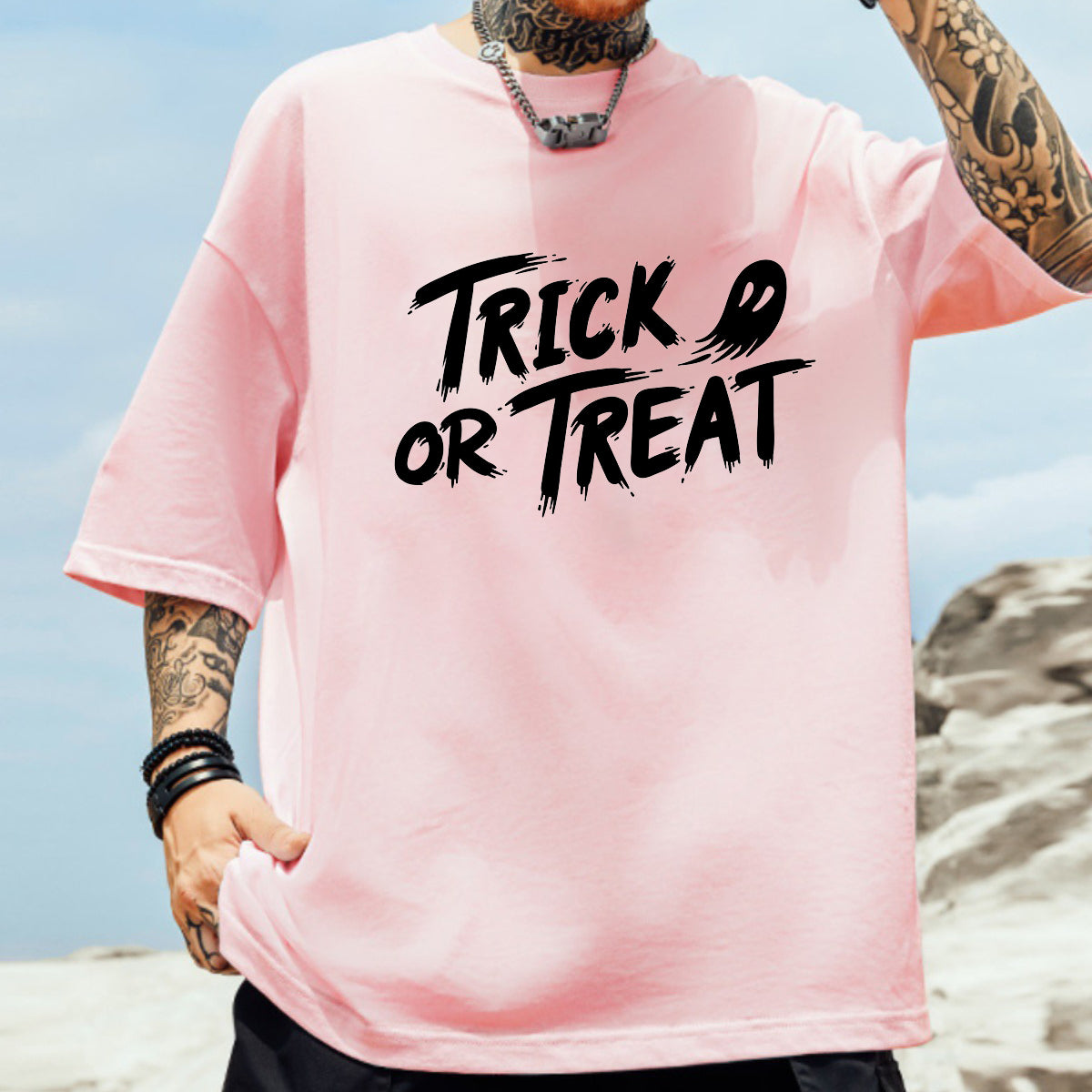 Trick or Treat Men's Halloween Cotton Tee