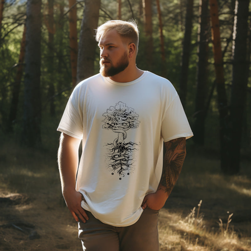 Norse Mythological Yggdrasil and the Midgard Serpent T-shirt