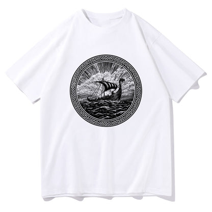 Viking Ship Drakkar Mythic Viking Voyage T-Shirt