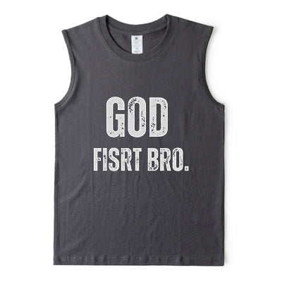 God First Bro Men's Cotton Tank Top