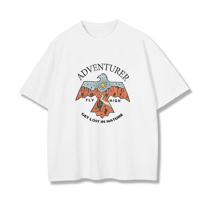 Adventurer Alphabet Graphic Print Men's T-Shirt Big & Tall