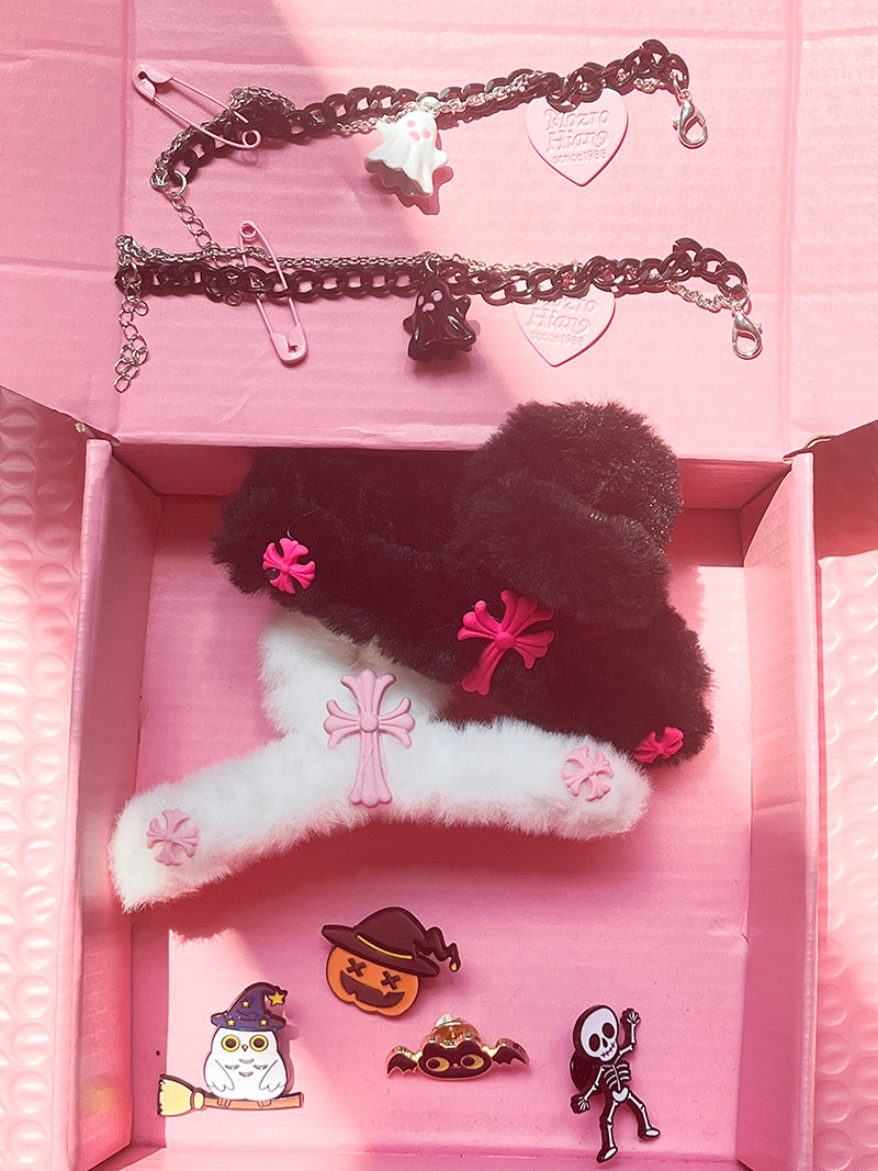 Halloween Gift Box for BFF Hair Accessories Friendship Set