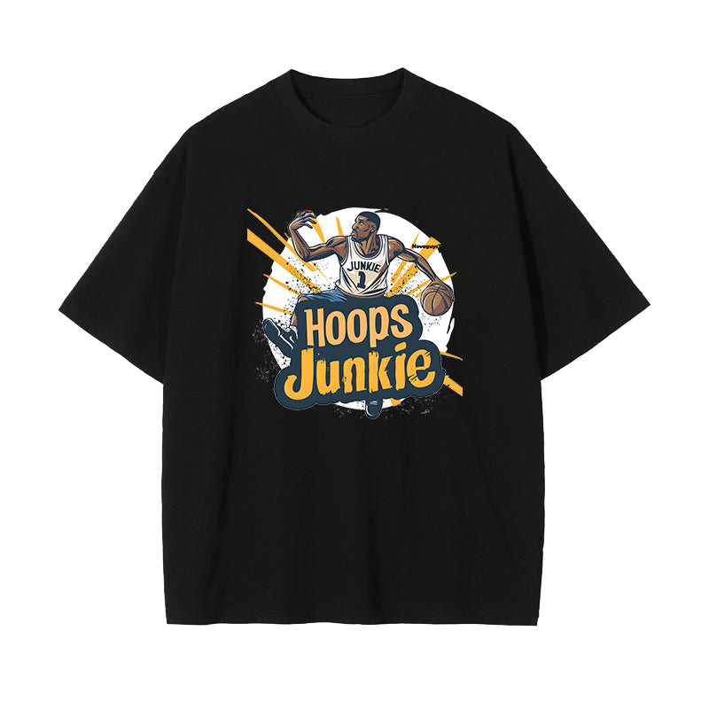 Hoops Junkie Basketball Player Men's T-Shirts