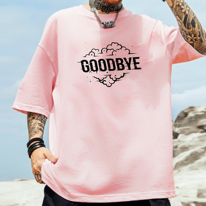 GOODBYE Print Men's Cotton T-shirt