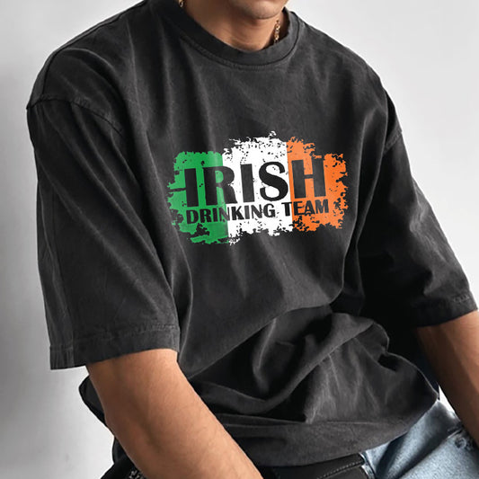 Ireland's Finest Drinkers Irish Drinking Team Flag Tee