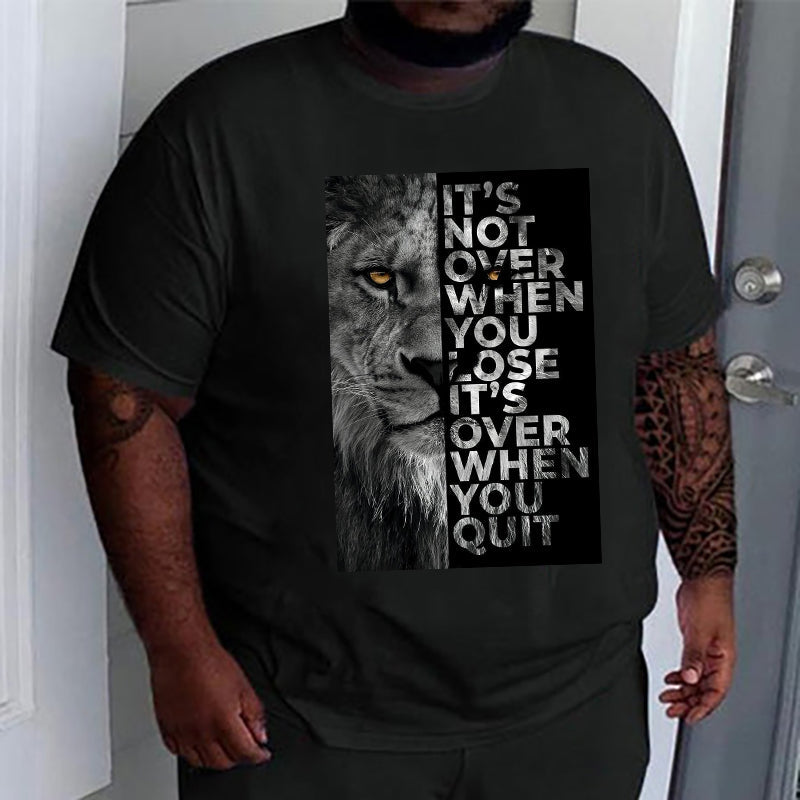 Lion's Strength Motivation Men's T-Shirt Big & Tall