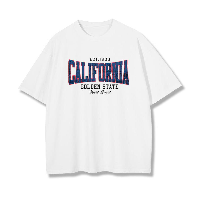 Californian Letter Print Men's T-Shirt