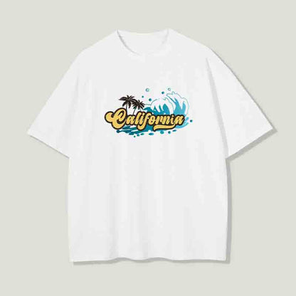 California Beach Waves Surfing Men's T-Shirt