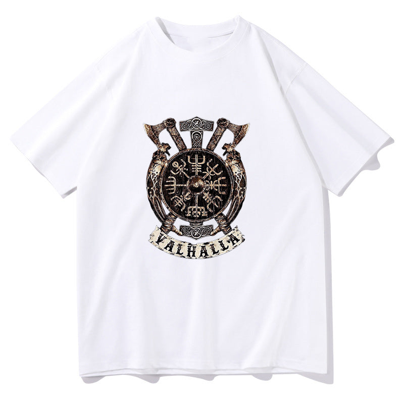 Norse Mythology Valhalla Warrior's Crest Tee