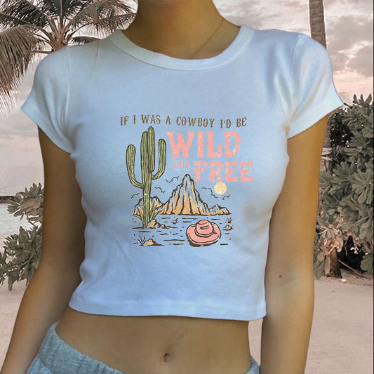 Cowboy Dream  Lady's Crop Tee