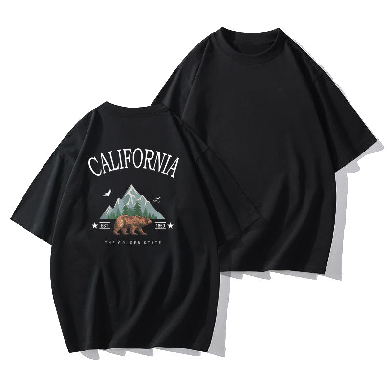 California Letters Graphic Print Men's T-Shirt