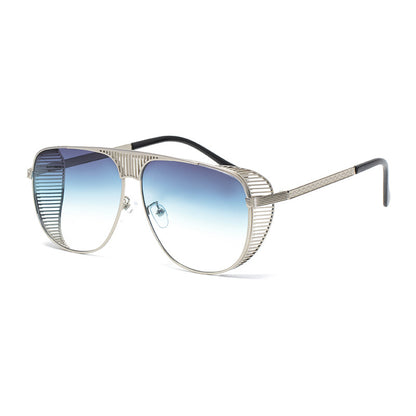 Metal Cutout Men's Sunglasses