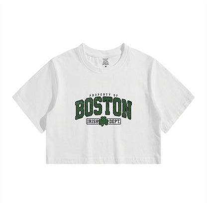 Boston Irish Dept. Women's Crop Tee