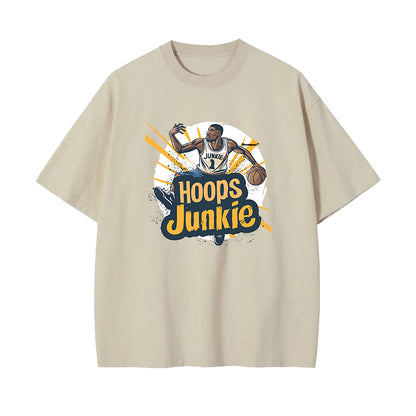 Hoops Junkie Basketball Player Men's T-Shirts