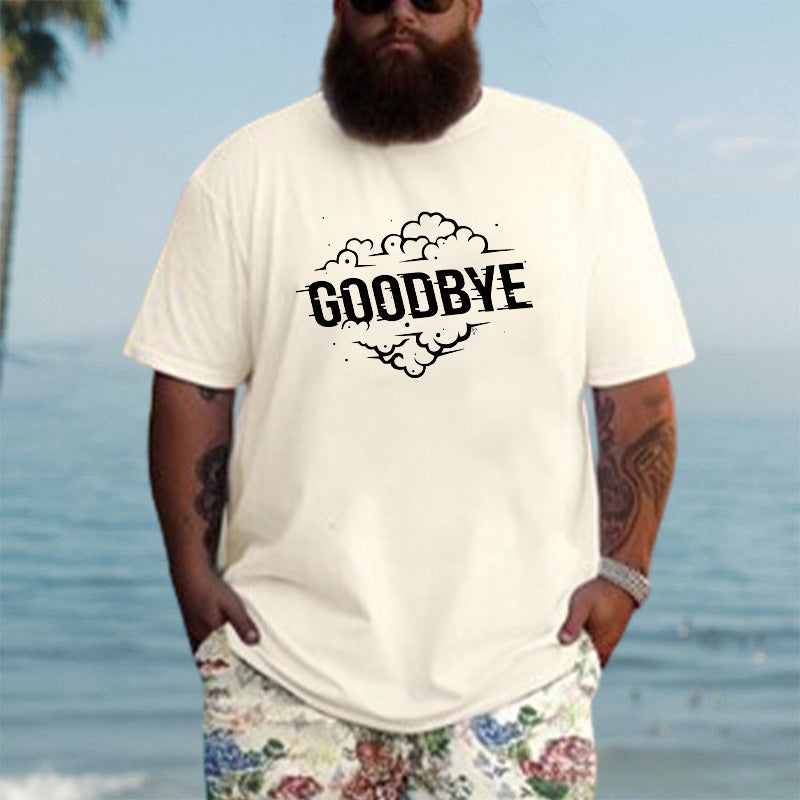 GOODBYE Print Men's Cotton T-shirt