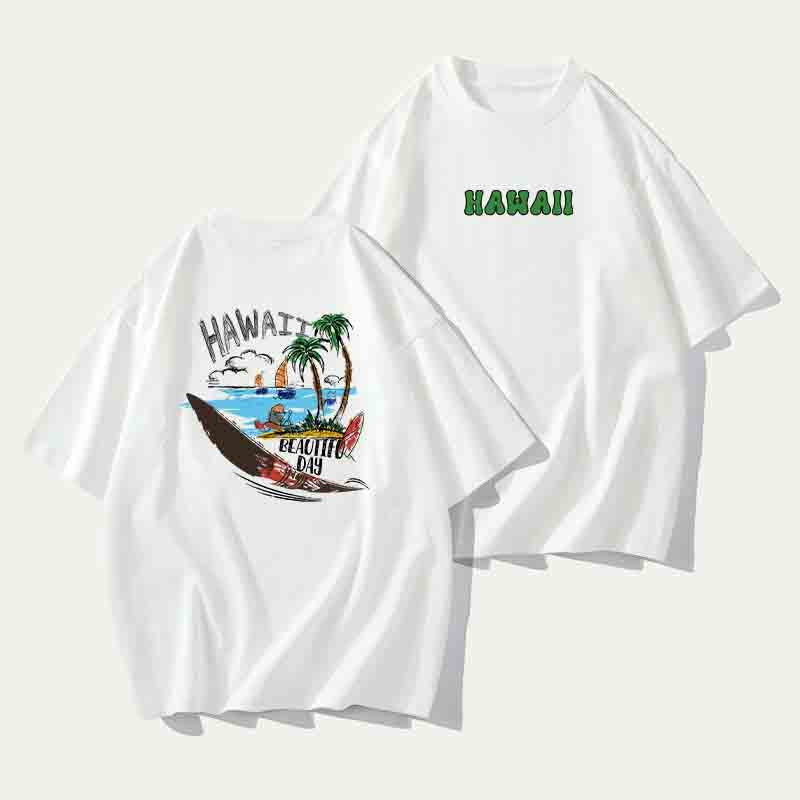 Hawaiian Vacation Scene Tropical Paradise Day Tee