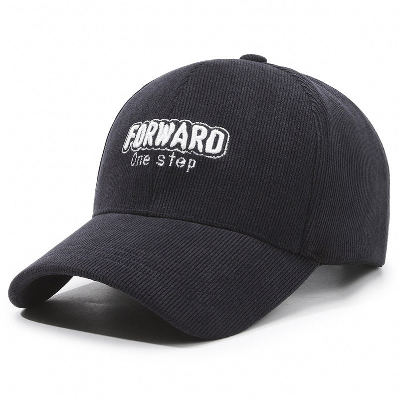 FORWARD Embroidered Corduroy Cap Hat