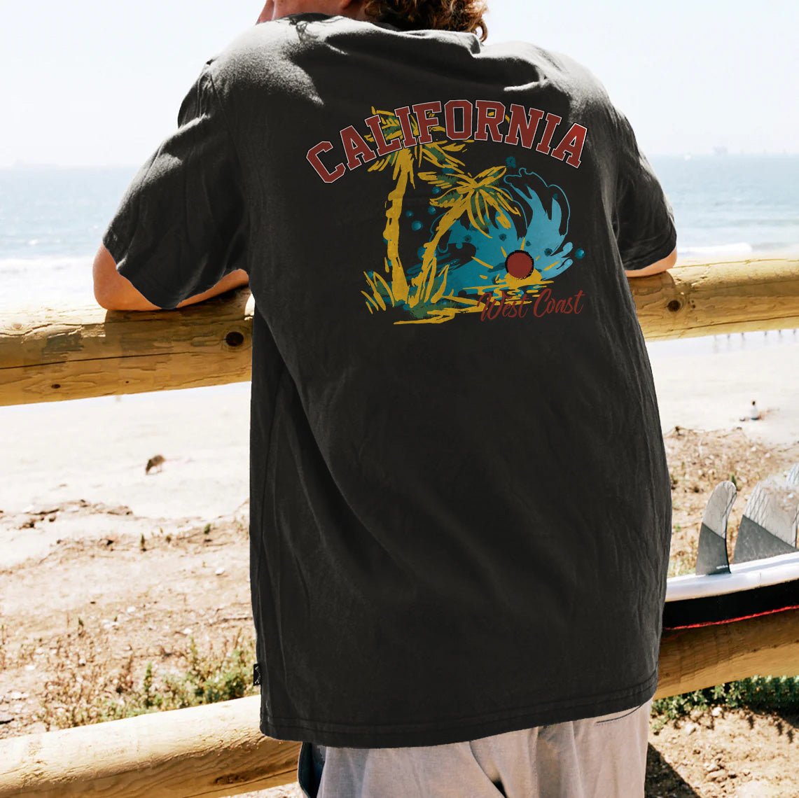 Californian West Coast Beach Vibes Men's T-Shirt