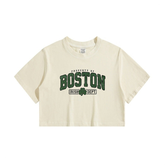 Boston Irish Dept. Women's Crop Tee