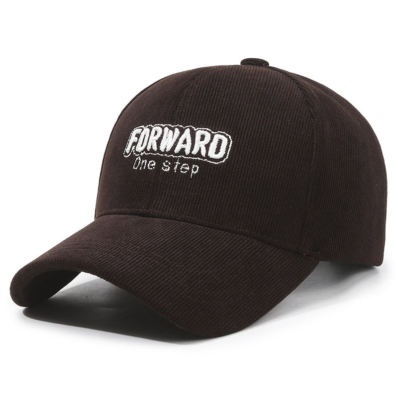 FORWARD Embroidered Corduroy Cap Hat