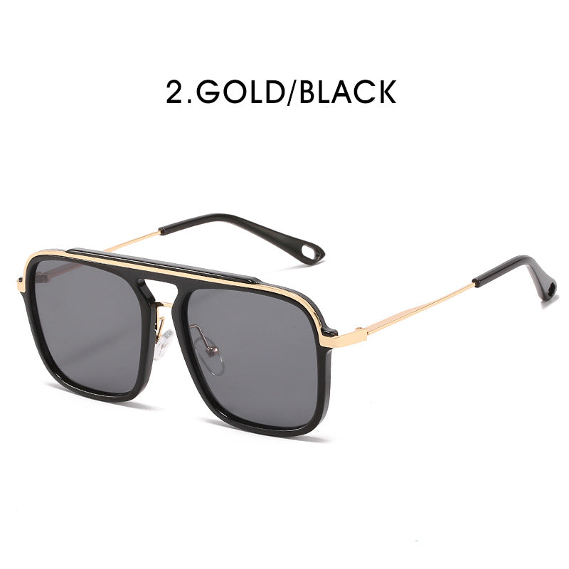 Retro Square Frame Steampunk Men's Sunglasses