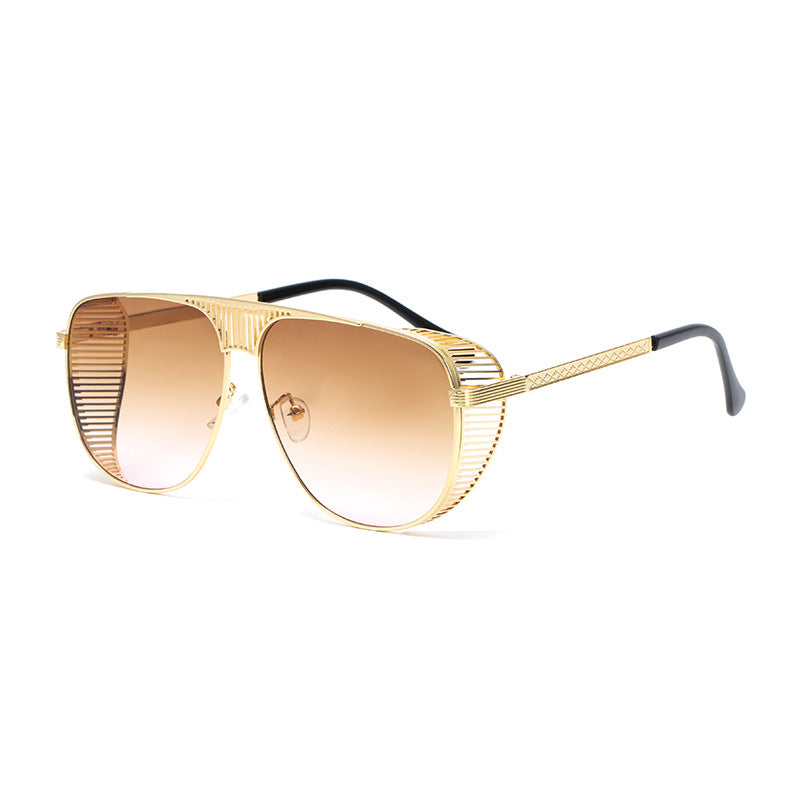 Metal Cutout Men's Sunglasses