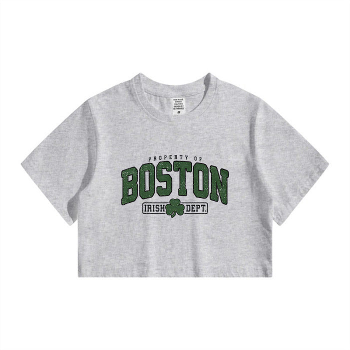 Boston Irish Dept. Women's Crop Tee