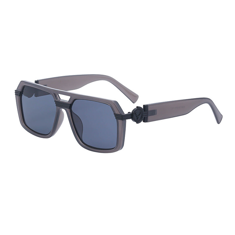 Retro Square Frame Steampunk Men's Sunglasses