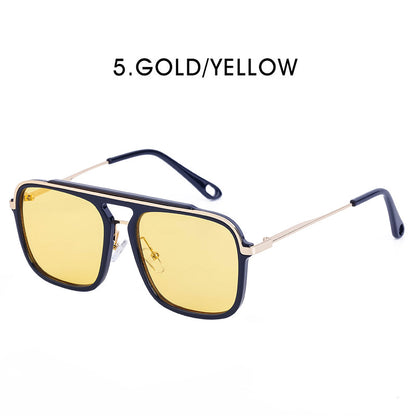 Retro Square Frame Steampunk Men's Sunglasses