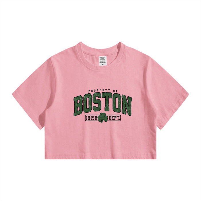 Boston Irish Dept. Women's Crop Tee