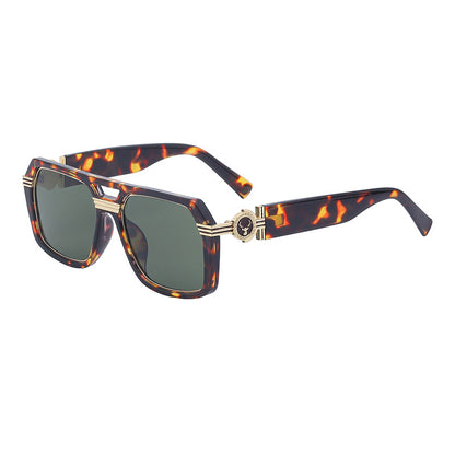 Retro Square Frame Steampunk Men's Sunglasses