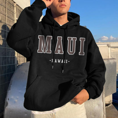 MAUI HAWAII Men's Fashion Fleeced Hoodie 320g