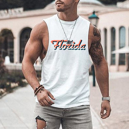 Men's Florida Print Travel Souvenir Tank Top