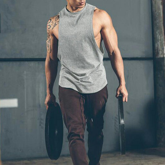 Plain Sports Fitness Loose Casual Men's Vest