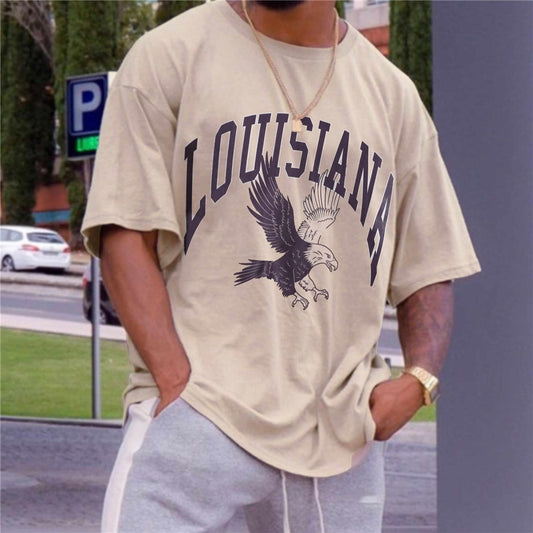 Louisiana Eagle Graphic Men's T-Shirt