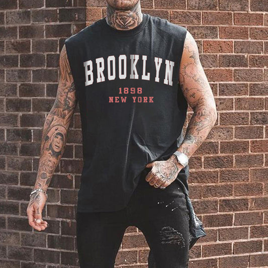 Brooklyn 1898 New York Sleeveless Men's Tank Top-B