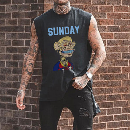 Sunday NFT Graphic Print Men's Tank Top