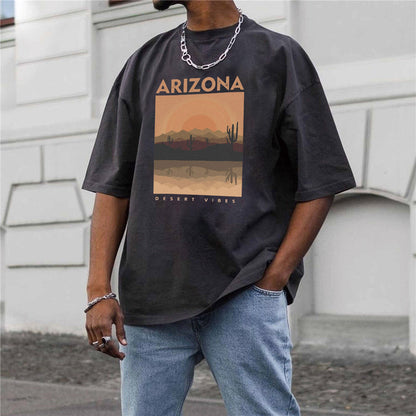 Arizona Graphic Print Casual Men's T-Shirt