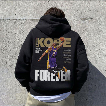 Men's Kobe Graphic Print Fleece Hoodie Gift for Fans