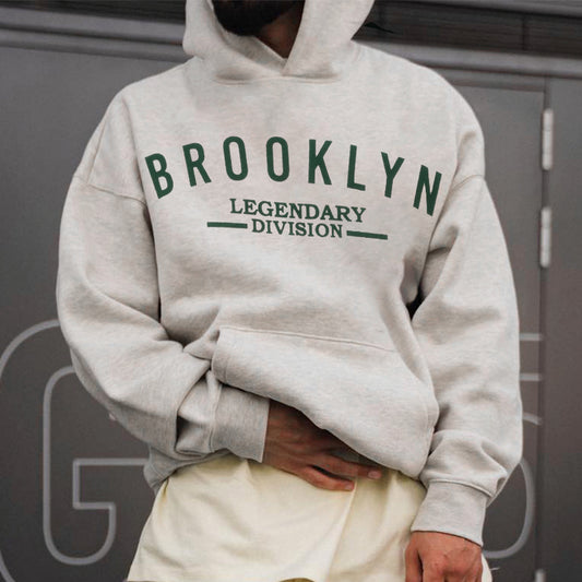 Brooklyn Legendary Division Men's Fashion Fleeced Hoodie 320g