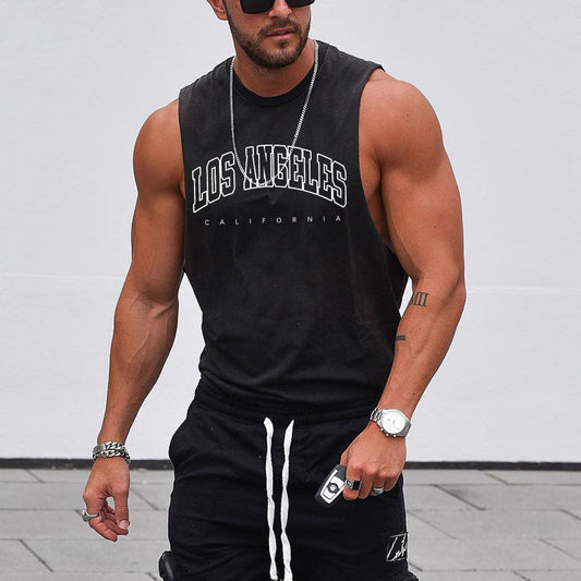 Los Angeles Men's Streetwear Tank Top-B