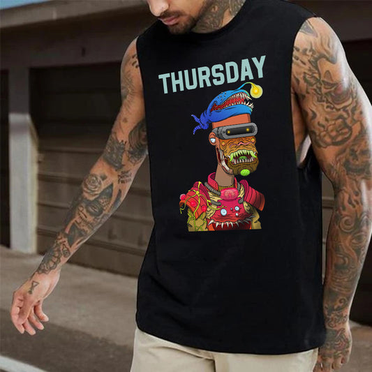 Thursday NFT Graphic Print Men's Tank Top