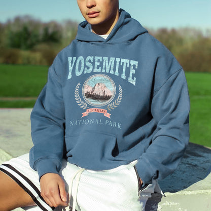 YOSEMITE Men's Fashion Fleeced Hoodie 320g