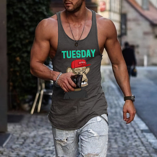 Tuesday NFT Print Men's Fashion Tank Top